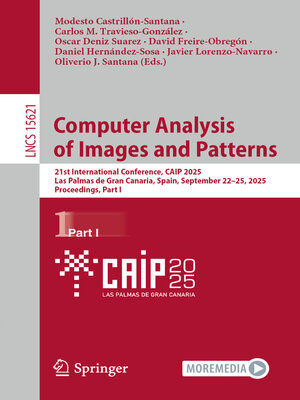 cover image of Computer Analysis of Images and Patterns